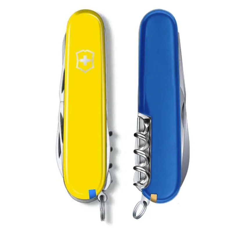 Складной нож Victorinox CLIMBER UKRAINE желто-синий 1.3703.8.2 Фото 2